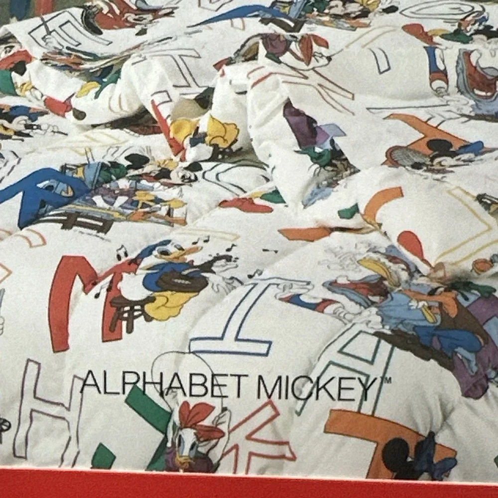 Vintage Mickey Goofy Donald Walt Disney Pacific 3pc Twin Sheet Set New Old Stock